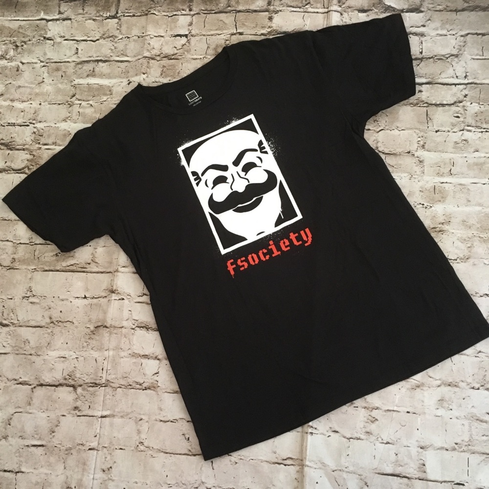 NWOT Loot Crate  Fsociety Men’sT-shirt